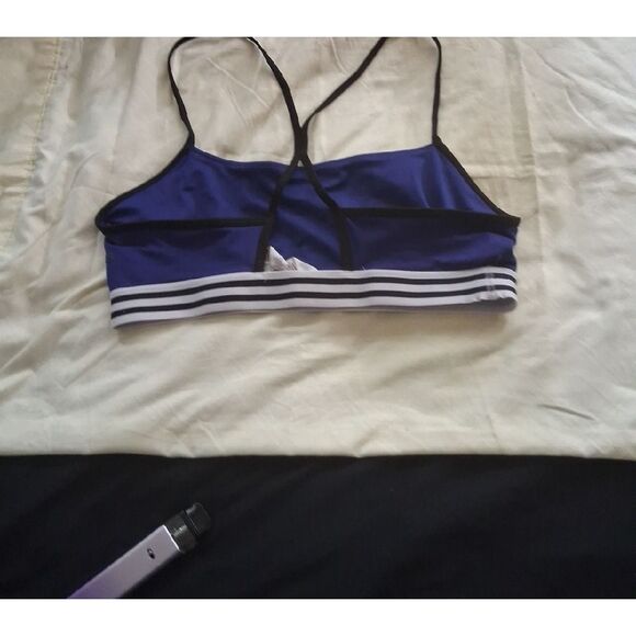 adidas Navy and Black Sports Bra - Picture 6 of 8